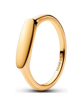 Pandora Moments engravable ring gold-plated 163986C00