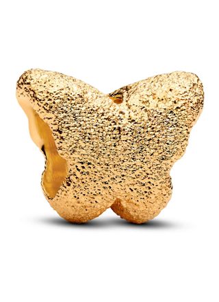 Pandora Moments gold-plated mini charm butterfly 764046C00