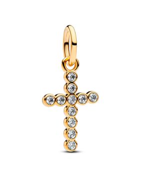 Pandora Moments gold-plated cross charm 764063C01