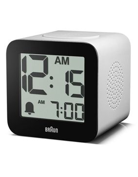 Braun BC25WP digital alarm clock white