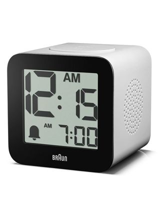 Braun BC25WP digital alarm clock white