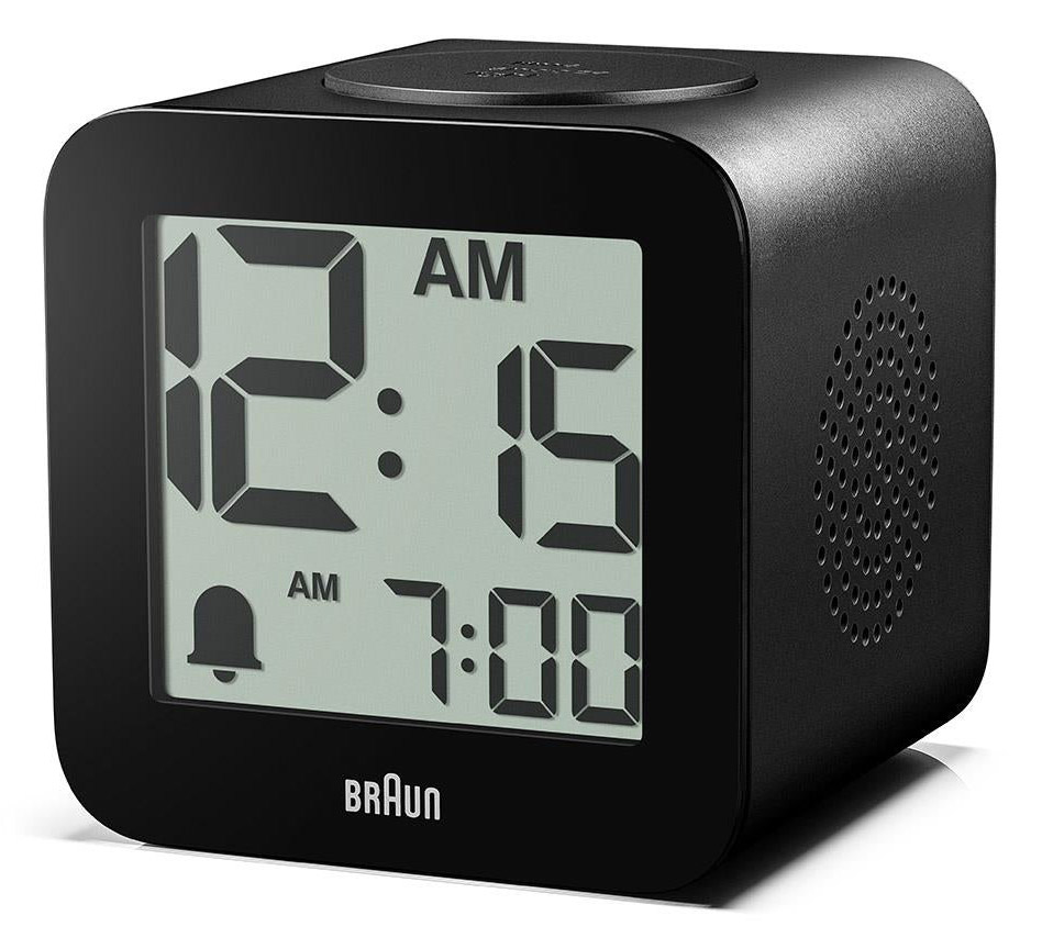 Braun BC25BP digital alarm clock black