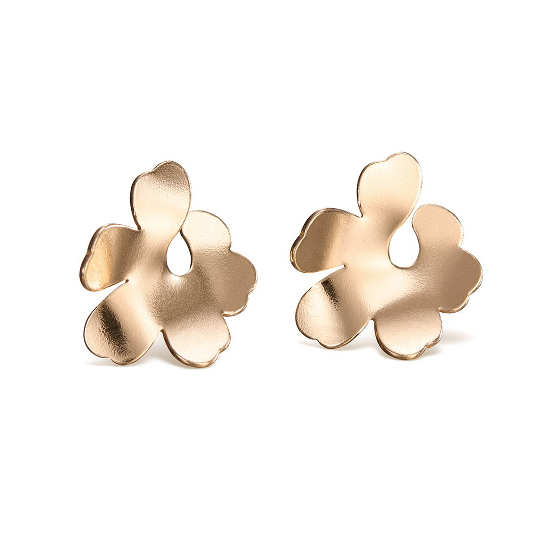 Kalevala x Marimekko Unikko earrings mini bronze 361001203T