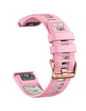 Tiera Garmin Fenix silicone band quick release 20 mm pink