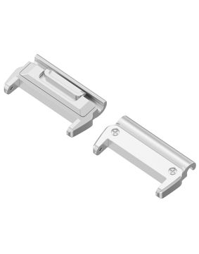 Tiera Garmin Fenix quick release adapter 26 mm silver