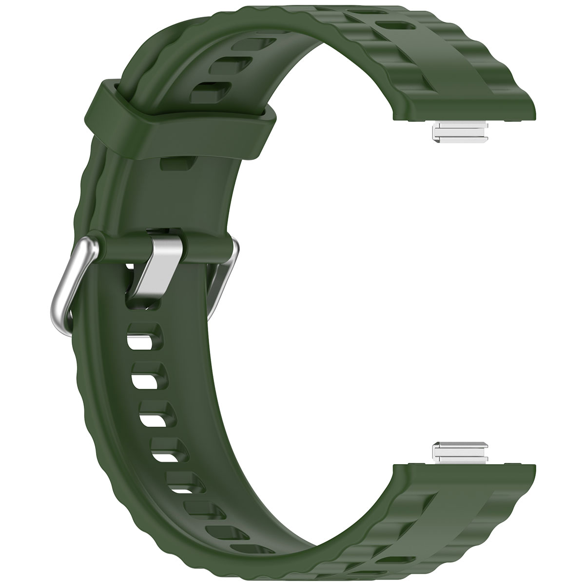 Tiera Huawei Watch Fit 4 silicone band green