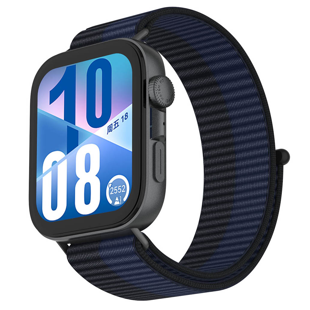 Tiera Huawei Watch Fit 4 nylon band blue