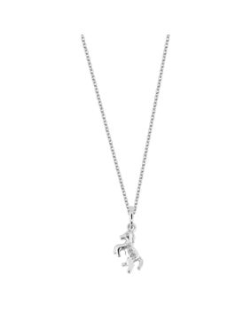 Lykka Symbols horse silver necklace 12 mm