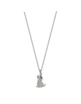 Lykka Symbols dog silver necklace 14 mm