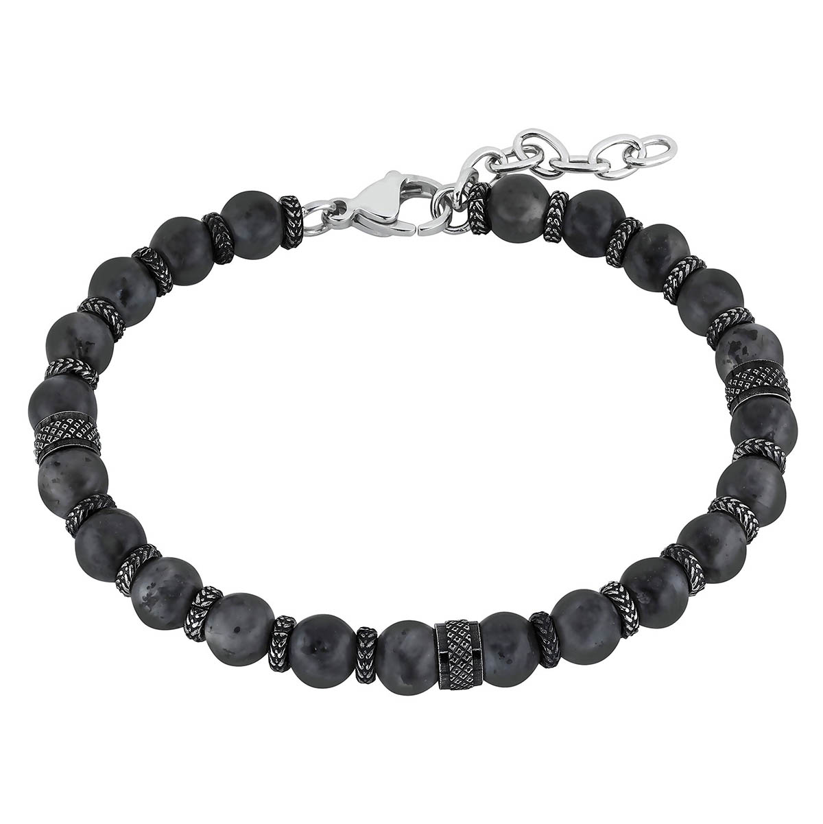 Lykka Strong bracelet gray stone bracelet 19+3cm