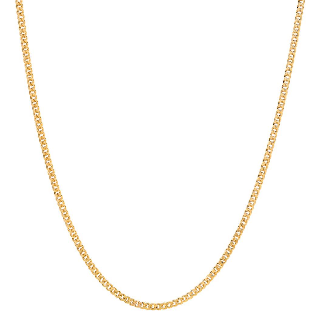 Lykka Basics curb chain goldplated silver 1.4 mm