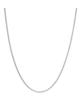 Lykken Basics curb chain rhodinated silver 1.4 mm