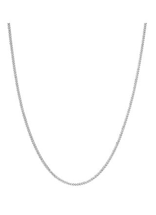 Lykka Basics curb chain rhodinated silver 1.4 mm