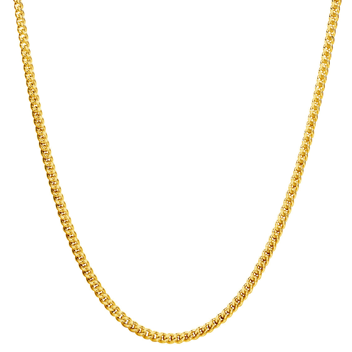 Lykka Basics curb chain 1.7 mm gold plated silver 