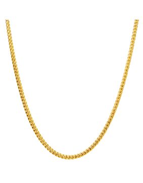 Lykken Basics curb chain 1.7 mm gold plated silver