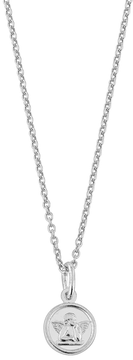 Lykka Symbols baptism jewel angel rhodinated silver 38cm