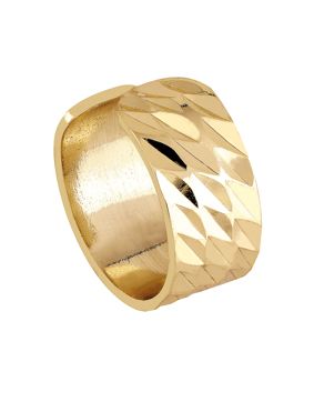 Lykken Casuals gold-plated ear cuff 10mm