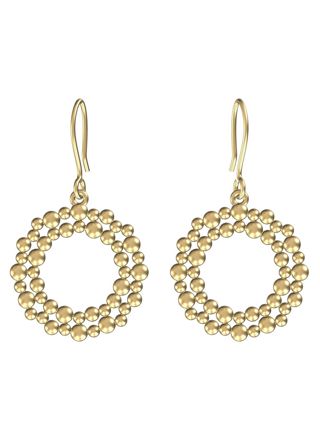 Ritva-Liisa Pohjalainen Ystävät gold earrings 54 241 00 000