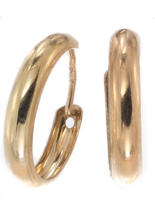 Silver Bar hoops 3-12 goldplated 2445