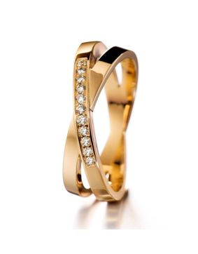 Lumoava Together diamond ring yellow gold 726190000