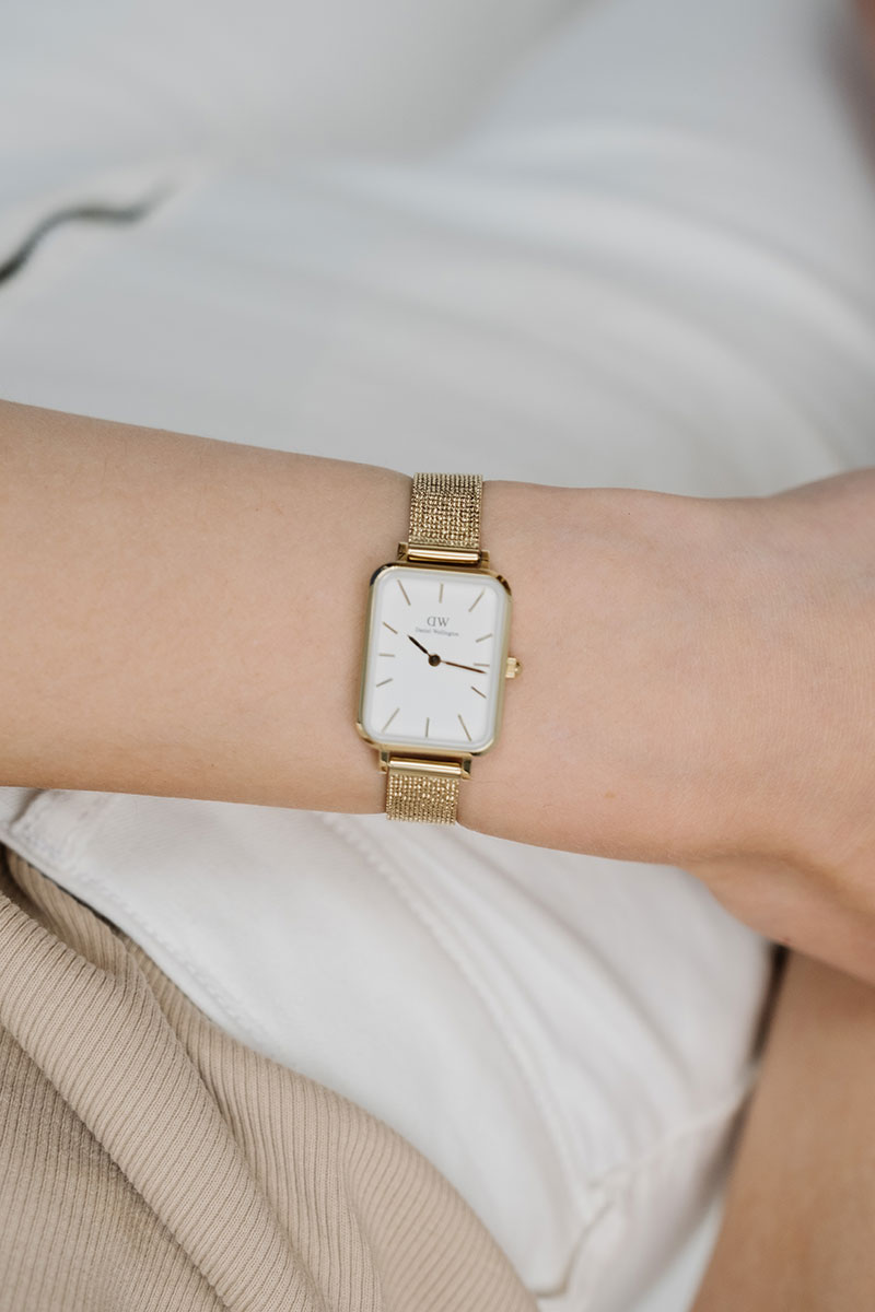 Daniel Wellington 腕時計 Quadro Pressed Evergo 26 DW00100556 Daniel Wellington Quadro 26mm Pressed Evergold DW00100556