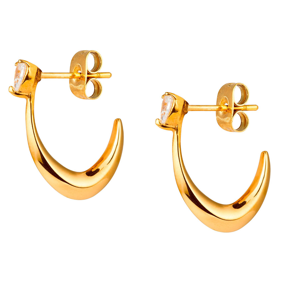 Mockberg x Kenza Iris golden earrings MB1689