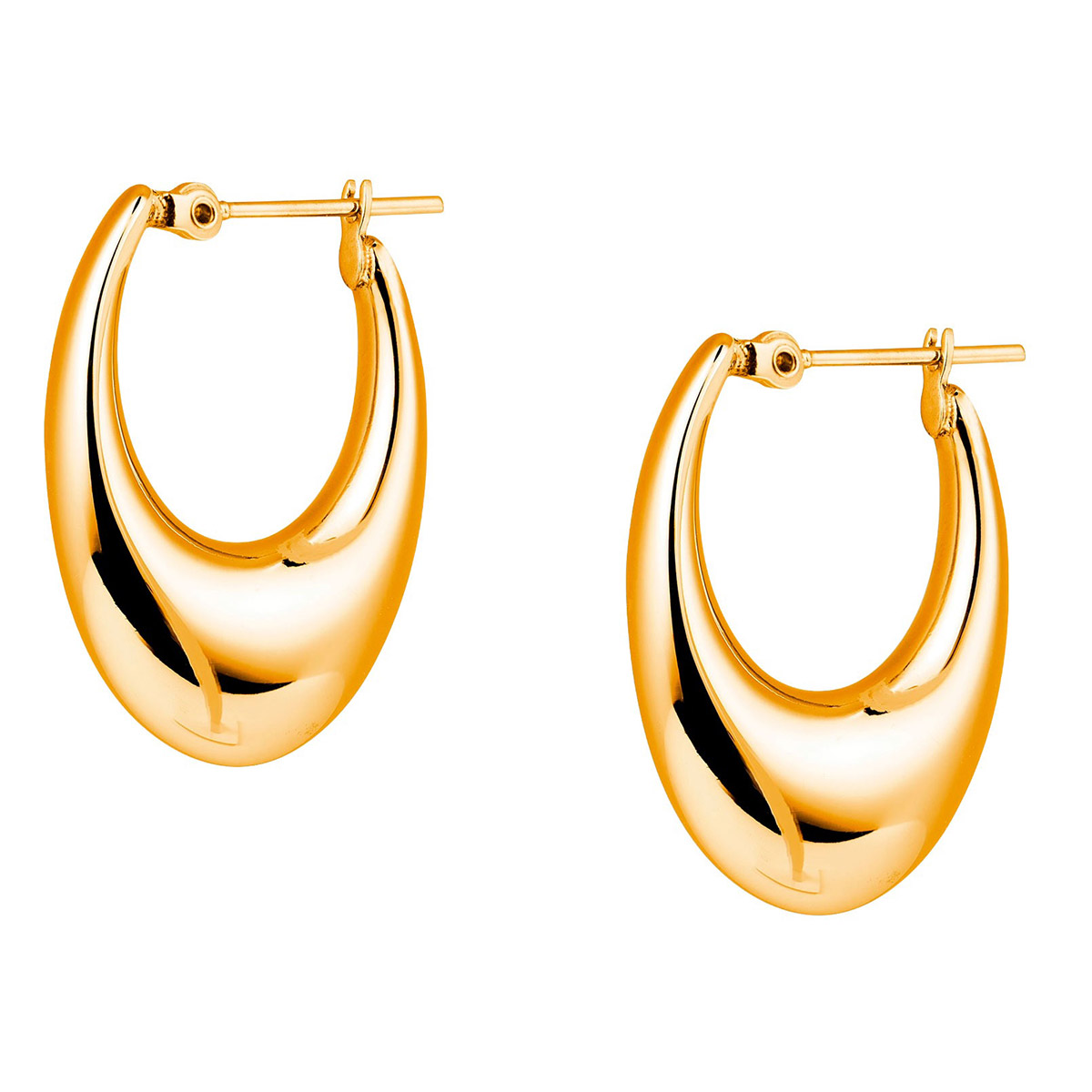 Mockberg x Kenza Kenza golden hoop earrings MB1725