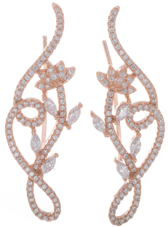 Silver Bar bundle helixearrings goldplated 42 mm 7325