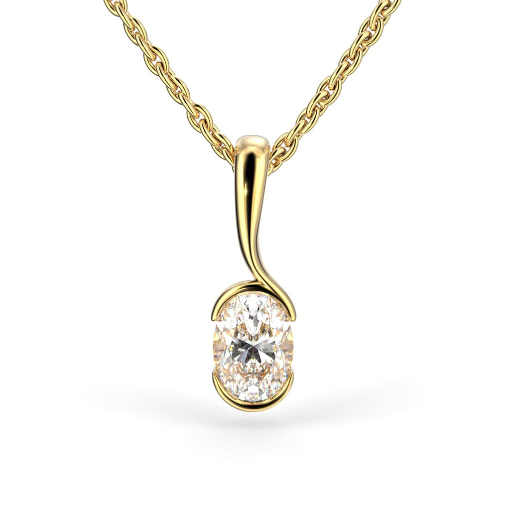 Festive diamond pendant Auréa 0.50 ct 14-735-050R-KK-LABGVS1