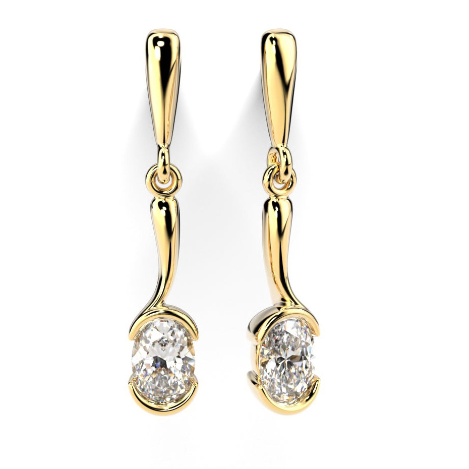 Festive diamond earrings Auréa 2 x 0.30 ct 14-740-060-KK-LABGVS1