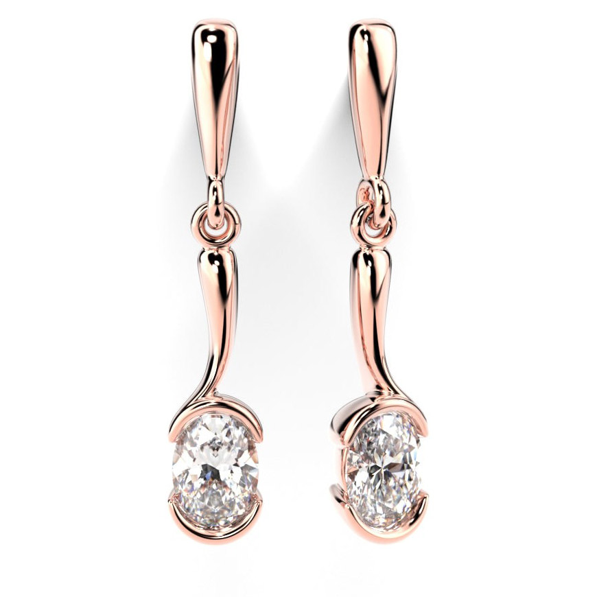 Festive diamond earrings Auréa 2 x 0.30 ct 14-740-060-PK-HSI1