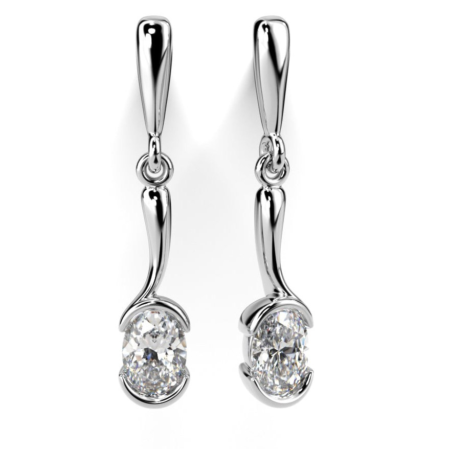 Festive diamond earrings Auréa 2 x 0.30 ct 14-740-060-VK-LABGVS1