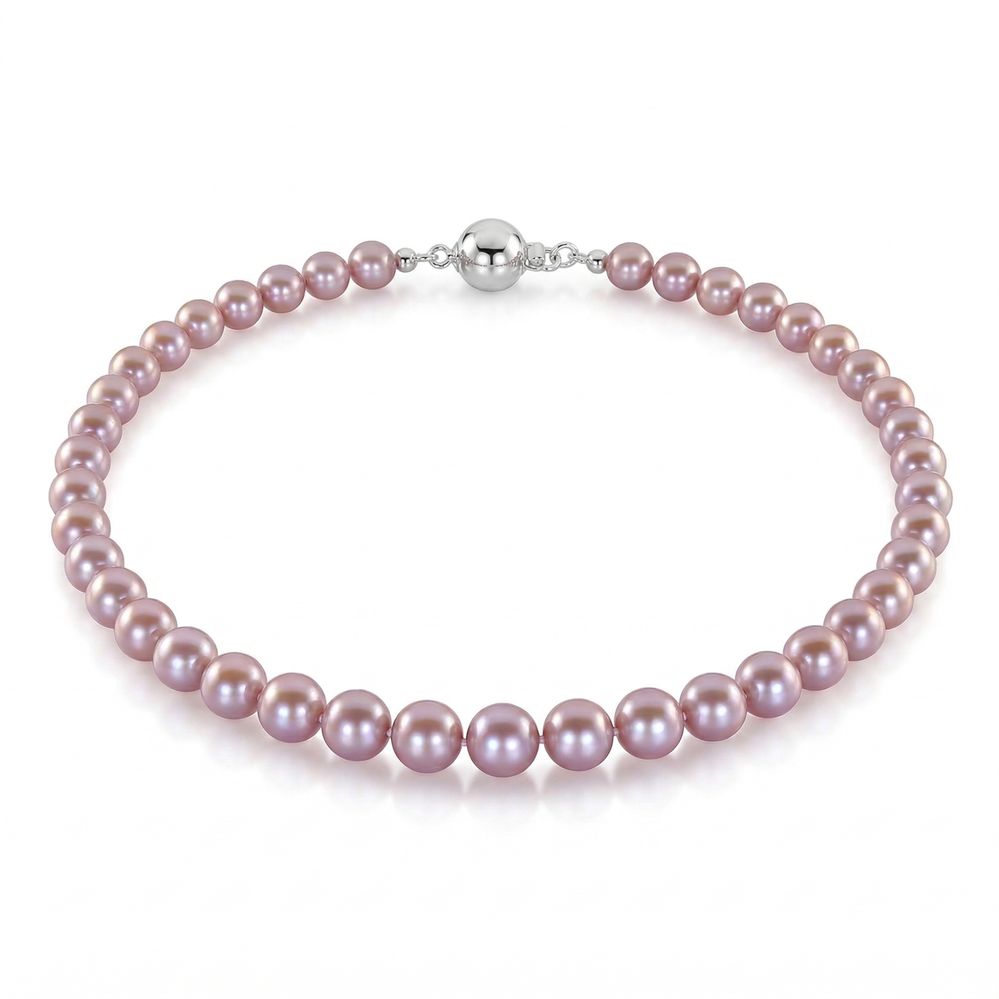 Lykken Pearls pink freshwater pearl necklace 4-5mm 19.5cm