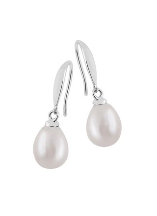 Lykken Pearls pink drop pearl earrings 7-8mm