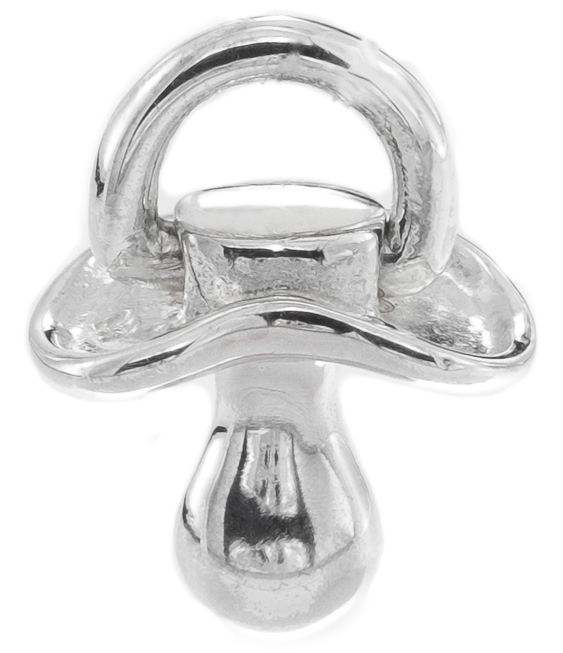 Silver Bar Big pinky pendant 13 mm 7452