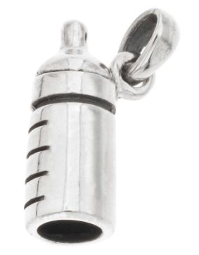 Silver Bar baby bottle pendant 16 mm 7466