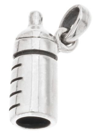 Silver Bar baby bottle pendant 16 mm 7466