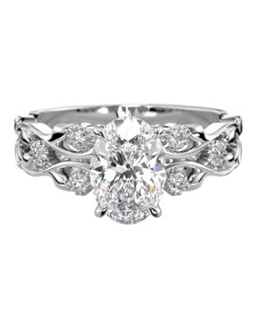 Festive Feeniks Twin Oval 1.06ct diamond ring 752-106-VK