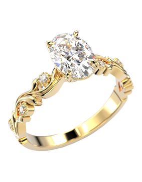 Festive Feeniks Lux Oval 1.06ct diamond ring 754-106-KK