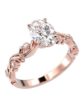 Festive Feeniks Lux Oval 1.06ct diamond ring 754-106-PK