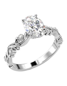 Festive Feeniks Lux Oval 1.06ct diamond ring 754-106-VK