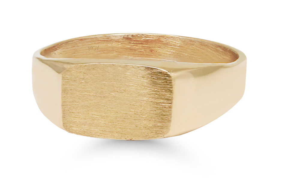 Gold babtism ring 76