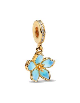 Pandora Moments blue bloom charm 760667C01