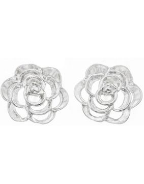 Silver Bar lacerose earrings 6 mm 7612