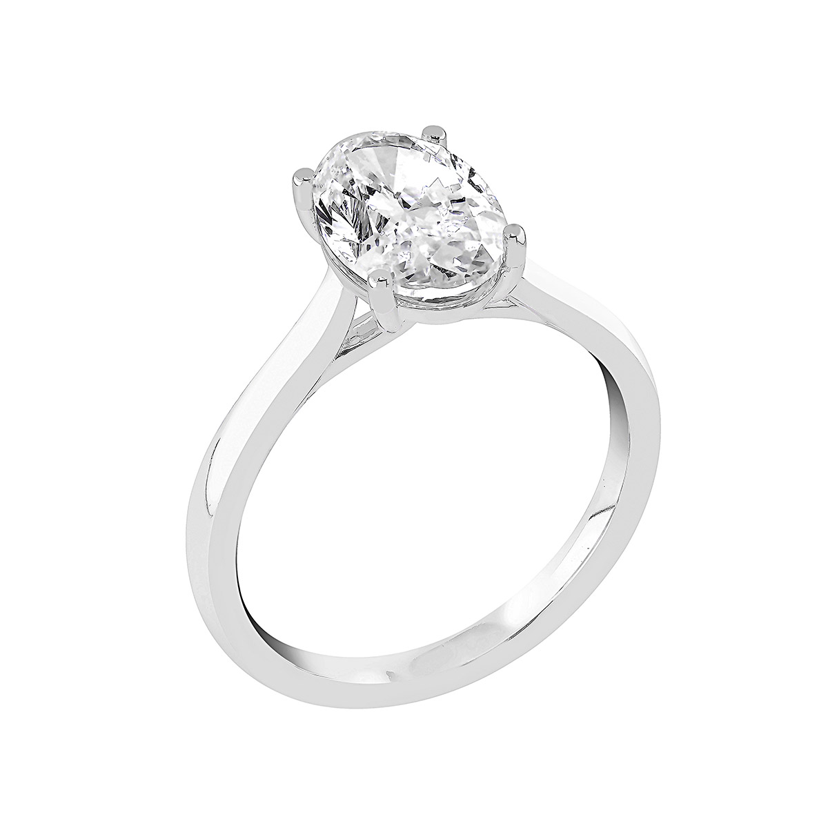 Midem Copenhagen solitaire diamond ring 2.00ct white gold