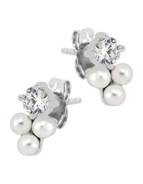 Lykken Pearls silver pearl earrings