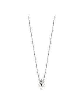 Lykken Pearls silver pearl necklace 45 cm