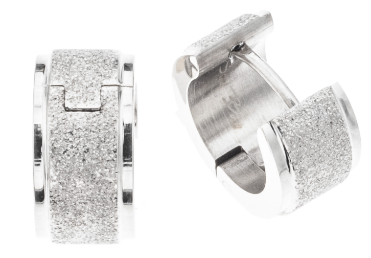 Silver Bar Sand hoops 7x10 mm steel 7716