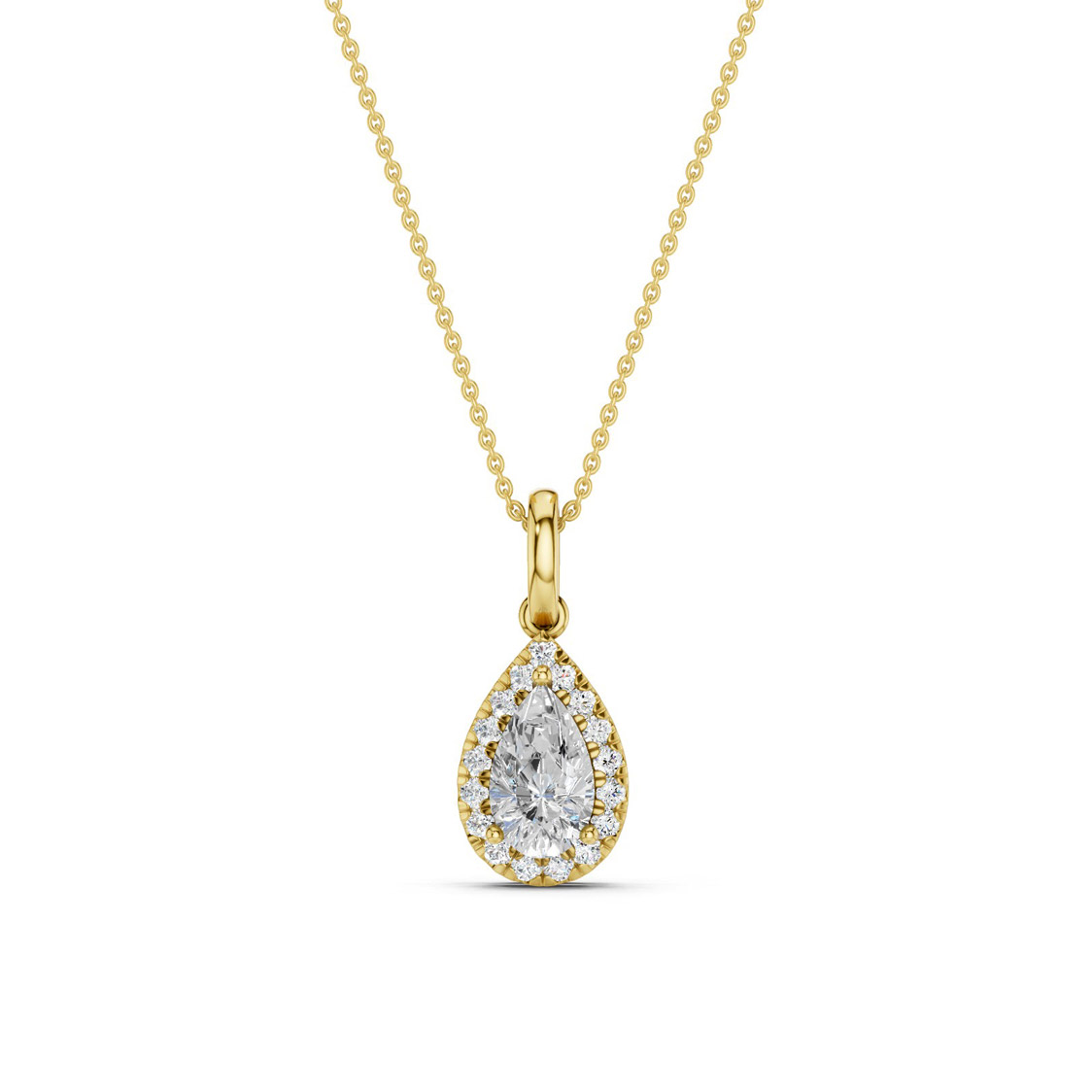 Midem Amsterdam diamond pendant 0.50ct gold