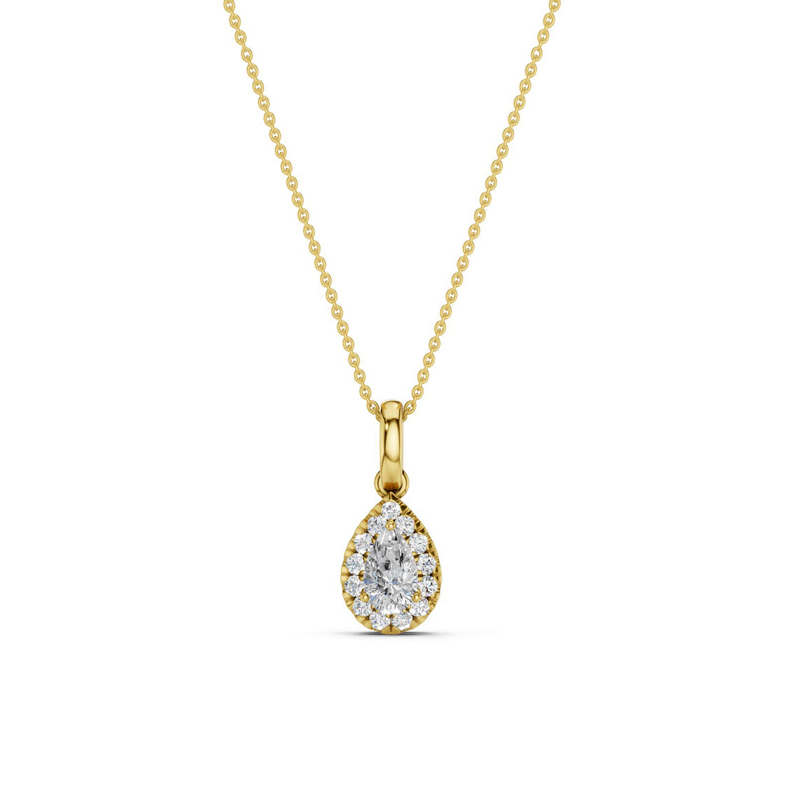 Midem Amsterdam diamond pendant 0.25ct gold